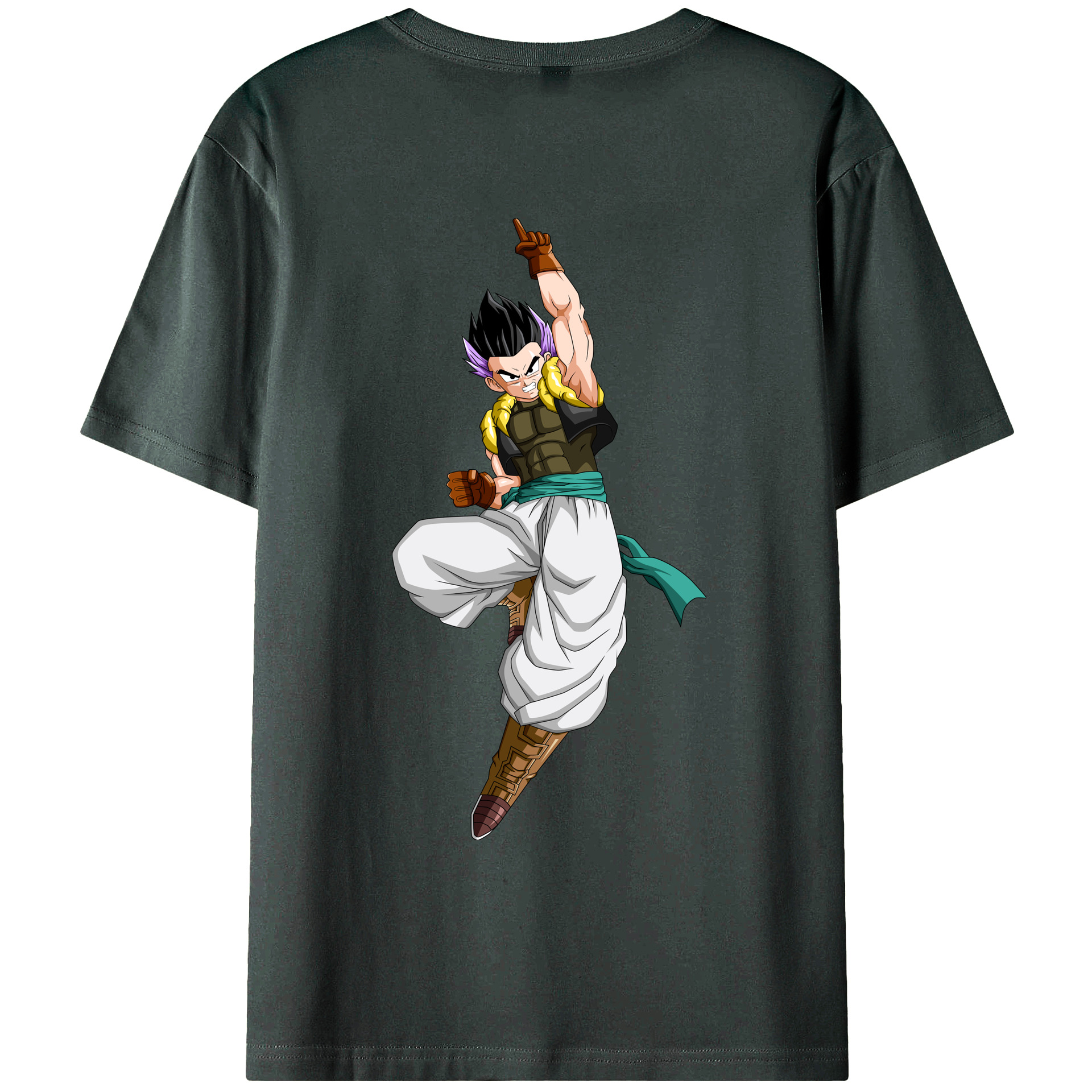 （画像用） ドラゴンボール 孫 悟飯（そんごはん）DRAGON BALL Son Gohan 綿100％ メンズ半袖Tシャツ（バックプリント） 通気性